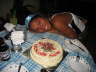 Babe with Cake
